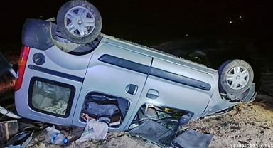 Takla atan doblodaki 5 kişi yaralandı