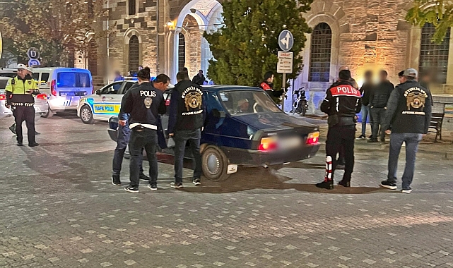 Bolvadin’de Huzur Uygulaması: 562 Şüpheli  ve 132 Araç Sorgulandı